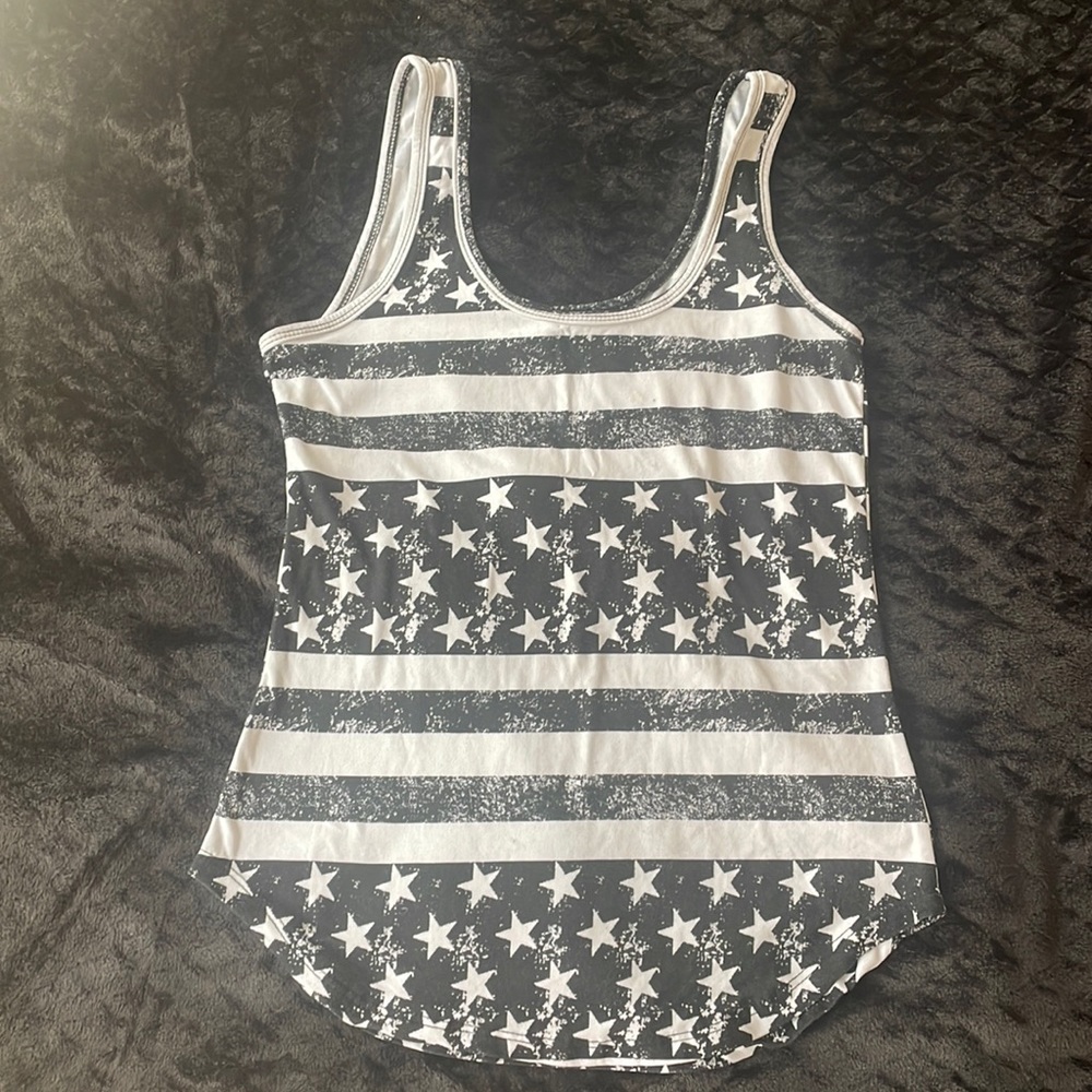American flag tank